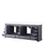 Lexora - Dukes 84" W x 22" D Dark Grey Double Bath Vanity and Cultured Marble Top - LVD84DB300