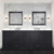 Lexora - Dukes 84" W x 22" D Espresso Double Bath Vanity and Cultured Marble Top - LVD84DG300