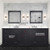 Lexora - Dukes 84" W x 22" D Espresso Double Bath Vanity and Cultured Marble Top - LVD84DG300