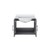 Lexora - Geneva 24" W x 22" D Dark Grey Bath Vanity and White Quartz Top - LVG24SB200