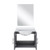 Lexora - Geneva 24" W x 22" D Dark Grey Single Bath Vanity White Quartz Countertop and 18 in Mirror - LVG24SB210
