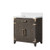 Lexora - Geneva 24" W x 22" D Dark Grey Single Bath Vanity White Quartz Countertop and 18 in Mirror - LVG24SB210
