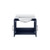 Lexora - Geneva 24" W x 22" D Navy Blue Bath Vanity and Cultured Marble Top - LVG24SE300