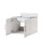 Lexora - Geneva 24" W x 22" D Glossy White Bath Vanity and Carrara Marble Top - LVG24SM100
