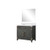 Lexora - Geneva 24" W x 22" D Glossy White Single Bath Vanity Carrara Marble Countertop and 18 in Mirror - LVG24SM110