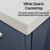 Lexora - Geneva 36" W x 22" D Navy Blue Bath Vanity and White Quartz Top - LVG36SE200