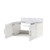 Lexora - Geneva 36" W x 22" D Glossy White Bath Vanity and Carrara Marble Top - LVG36SM100