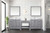 Lexora - Coraline 102" W x 22" D Distressed Grey Double Bath Vanity and Carrara Marble Top - LVCL102DD100