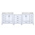 Lexora - Coraline 92" W x 22" D White Double Bath Vanity and Carrara Marble Top - LVCL92DA100