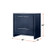 Lexora - Lafarre 36" W x 20" D Navy Blue Bath Vanity and White Quartz Top - LVLF36SNB200