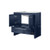 Lexora - Lafarre 36" W x 20" D Navy Blue Bath Vanity and White Quartz Top - LVLF36SNB200
