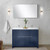 Lexora - Lafarre 48" W x 20" D Navy Blue Double Bath Vanity and Cultured Marble Top - LVLF48DNB300