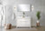 Lexora - Lafarre 48" W x 20" D White Double Bath Vanity and Cultured Marble Top - LVLF48DW300