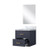Lexora - Castor 20" W x 18" D Blue Single Bath Vanity Acrylic Countertop and 18 in Mirror - LVC20SE510