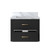 Lexora - Castor 24" W x 18" D Black Single Bath Vanity and Acrylic Top - LVC24SL500
