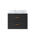 Lexora - Castor 24" W x 18" D Black Single Bath Vanity and Acrylic Top - LVC24SL500