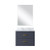 Lexora - Castor 24" W x 18" D Blue Single Bath Vanity Acrylic Countertop and 18 in Mirror - LVC24SE510