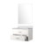 Lexora - Castor 30" W x 22" D White Single Bath Vanity White Quartz Countertop and 28 in Mirror - LVC30SA210