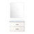 Lexora - Castor 30" W x 22" D White Single Bath Vanity White Quartz Countertop and 28 in Mirror - LVC30SA210