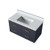 Lexora - Castor 36" W x 22" D Blue Double Bath Vanity and White Quartz Top - LVC36SE200