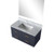 Lexora - Castor 36" W x 22" D Blue Single Bath Vanity Carrara Marble Countertop and 34 in Mirror - LVC36SE110
