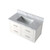Lexora - Castor 36" W x 22" D White Double Bath Vanity and Carrara Marble Top - LVC36SA100