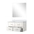 Lexora - Castor 36" W x 22" D White Single Bath Vanity White Quartz Countertop and 34 in Mirror - LVC36SA210