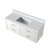 Lexora - Castor 48" W x 22" D White Double Bath Vanity and Cultured Marble Top - LVC48SA300