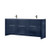 Lexora - Castor 60" W x 22" D Blue Double Bath Vanity and Carrara Marble Top - LVC60DE100