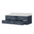 Lexora - Castor 60" W x 22" D Blue Double Bath Vanity and Cultured Marble Top - LVC60DE300