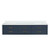 Lexora - Castor 84" W x 22" D Blue Double Bath Vanity and White Quartz Top - LVC84DE200