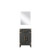 Lexora - Laurel 20" W x 18" D Black Oak Single Bath Vanity Acrylic Countertop and 18 in Mirror - LVL20SJ510