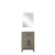 Lexora - Laurel 20" W x 18" D Grey Oak Single Bath Vanity Acrylic Countertop and 18 in Mirror - LVL20SR510