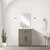 Lexora - Laurel 24" W x 18" D Grey Oak Single Bath Vanity Acrylic Countertop and 18 in Mirror - LVL24SR510
