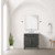 Lexora - Laurel 30" W x 22" D Black Oak Single Bath Vanity and White Quartz Top - LVL30SJ200