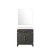 Lexora - Laurel 30" W x 22" D Black Oak Single Bath Vanity White Quartz Countertop and 28 in Mirror - LVL30SJ210