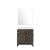 Lexora - Laurel 30" W x 22" D Brown Oak Single Bath Vanity White Quartz Countertop and 28 in Mirror - LVL30SK210