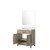 Lexora - Laurel 30" W x 22" D Grey Oak Single Bath Vanity Cultured Marble Countertop and 28 in Mirror - LVL30SR310