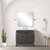 Lexora - Laurel 36" W x 22" D Black Oak Single Bath Vanity Cultured Marble Countertop and 34 in Mirror - LVL36SJ310