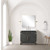 Lexora - Laurel 36" W x 22" D Black Oak Single Bath Vanity White Quartz Countertop and 34 in Mirror - LVL36SJ210