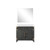 Lexora - Laurel 36" W x 22" D Black Oak Single Bath Vanity White Quartz Countertop and 34 in Mirror - LVL36SJ210