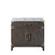 Lexora - Laurel 36" W x 22" D Brown Oak Single Bath Vanity and Carrara Marble Top - LVL36SK100