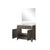 Lexora - Laurel 36" W x 22" D Brown Oak Single Bath Vanity Cultured Marble Countertop and 34 in Mirror - LVL36SK310