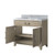 Lexora - Laurel 36" W x 22" D Grey Oak Single Bath Vanity and Carrara Marble Top - LVL36SR100