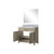 Lexora - Laurel 36" W x 22" D Grey Oak Single Bath Vanity Carrara Marble Countertop and 34 in Mirror - LVL36SR110