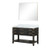 Lexora - Laurel 36" W x 22" D Grey Oak Single Bath Vanity Cultured Marble Countertop and 34 in Mirror - LVL36SR310