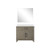 Lexora - Laurel 36" W x 22" D Grey Oak Single Bath Vanity Cultured Marble Countertop and 34 in Mirror - LVL36SR310