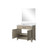 Lexora - Laurel 36" W x 22" D Grey Oak Single Bath Vanity White Quartz Countertop and 34 in Mirror - LVL36SR210