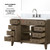 Lexora - Laurel 48" W x 22" D Grey Oak Single Bath Vanity and Carrara Marble Top - LVL48SR100