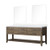 Lexora - Laurel 80" W x 22" D White Oak Double Bath Vanity and Cultured Marble Top - LVL80DM300